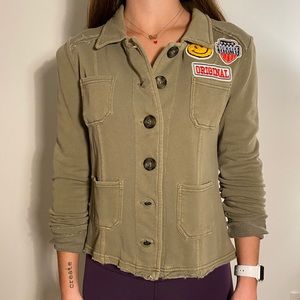 Military sweatshirt style jacket